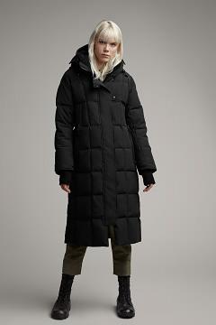 Chamarras Canada Goose Mujer Outlet - Elmwood Abrigos Negros FI7352901
